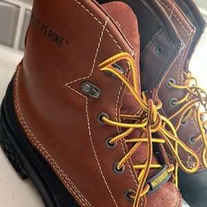 Wolverine Rival Waterproof‎ Steel-Toe EH 6" Work Boots Men’s 9.5M W05698 Leather